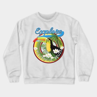 Explore Placencia Belize travel logo Crewneck Sweatshirt